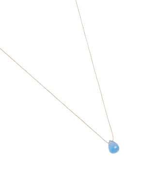 Azure Blue Drop Necklace