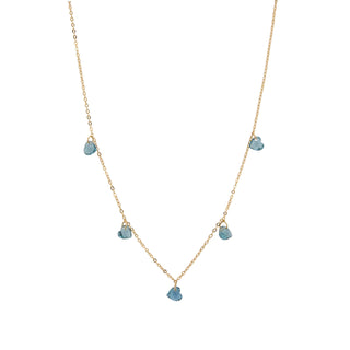 London Blue Little Heart Necklace