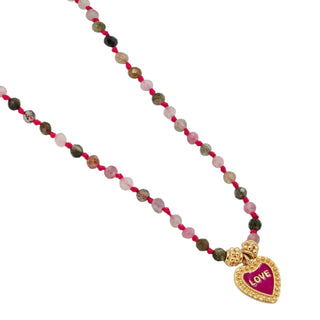 Long Jaya Charm  Necklace