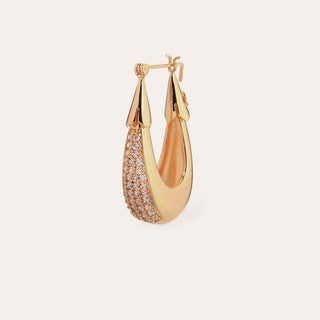 Ecume earrings small size - Zirconia