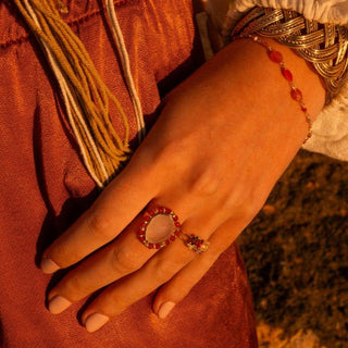 JAIPUR BLOSSOM RING EMERALD