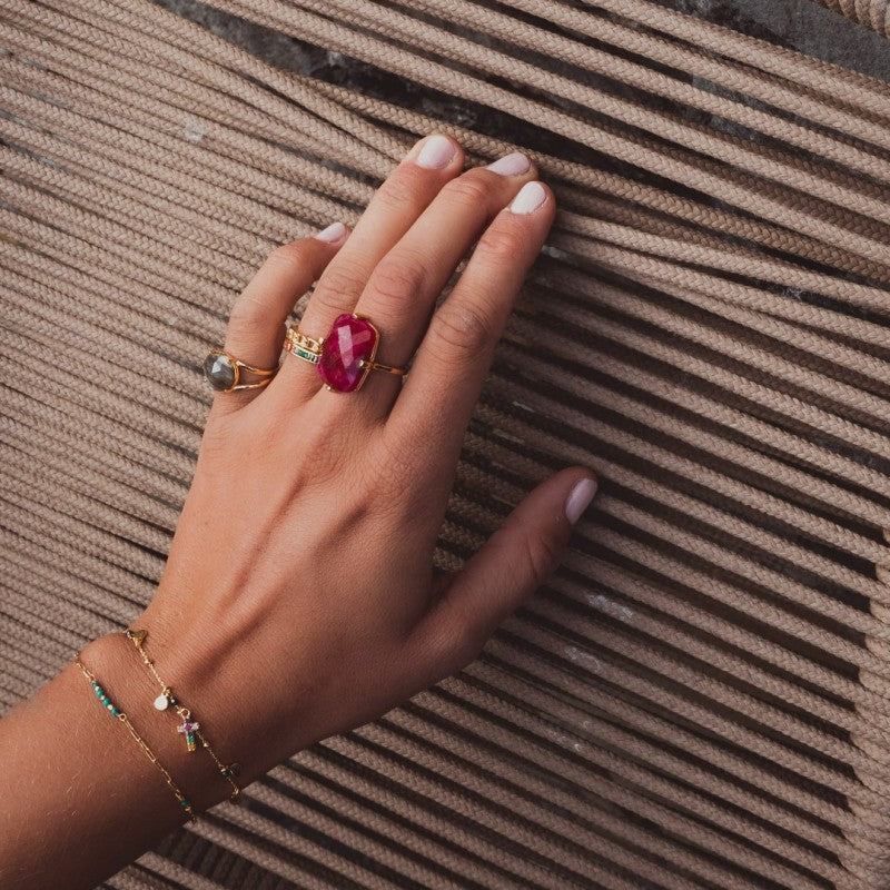 RECTANGLE RING RUBY