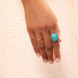 RECTANGLE RING TURQUOISE