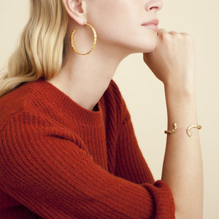 Liane hoop earrings gold