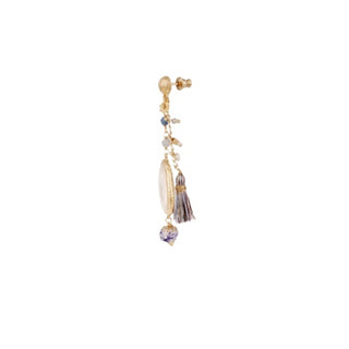 Serti Pondicherie earrings small size gold - Crystal