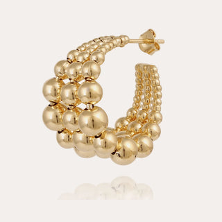Multiperla hoop earrings mini gold