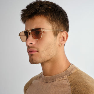 Diametric Ii | Bright Gold Chocolate Mono