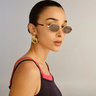 Icicle | Bright Gold Smokey Brown Mono