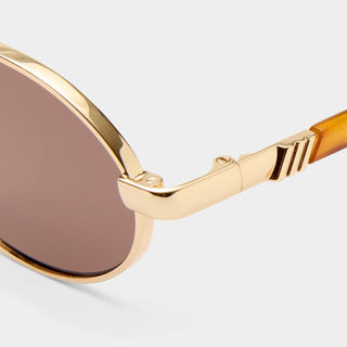 Icicle | Bright Gold Smokey Brown Mono
