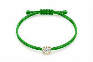 Oval Shine Bracelet Green