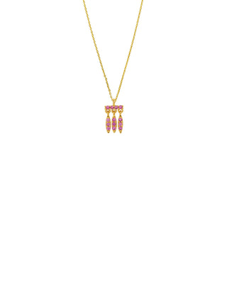 Necklace - Fuchsia Triad