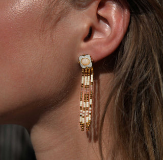 White Pablito Earrings