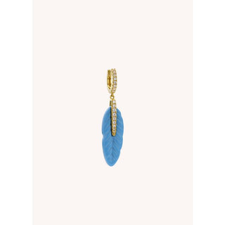 EARRINGS - TURQUOISE PLUME Or