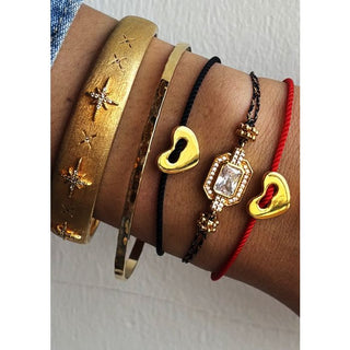BRACELET - BLACK CORAZON Or