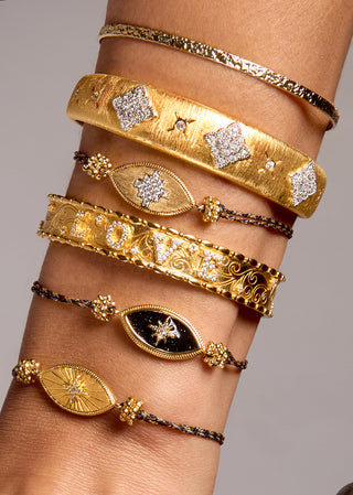 Bracelet Black Diwali Iris Or