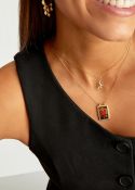 NECKLACE - RED HEART BOHEME