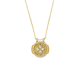 Necklace - White Shamrock Boho