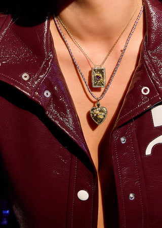 Necklace - Amethyst Heart Boheme