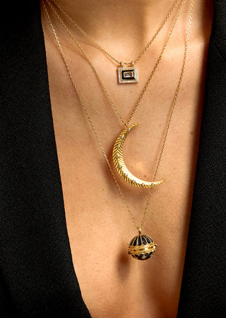 Necklace - Black Blue El Paso