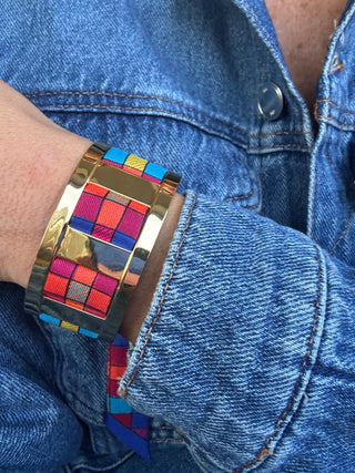 Jma Cuff And Tartan-Pop Ribbon