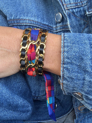 Decembre-Noir Cuff And Tartan-Pop Ribbon