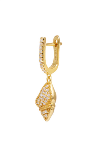 Coquille Gold Vermeil Drop Earring