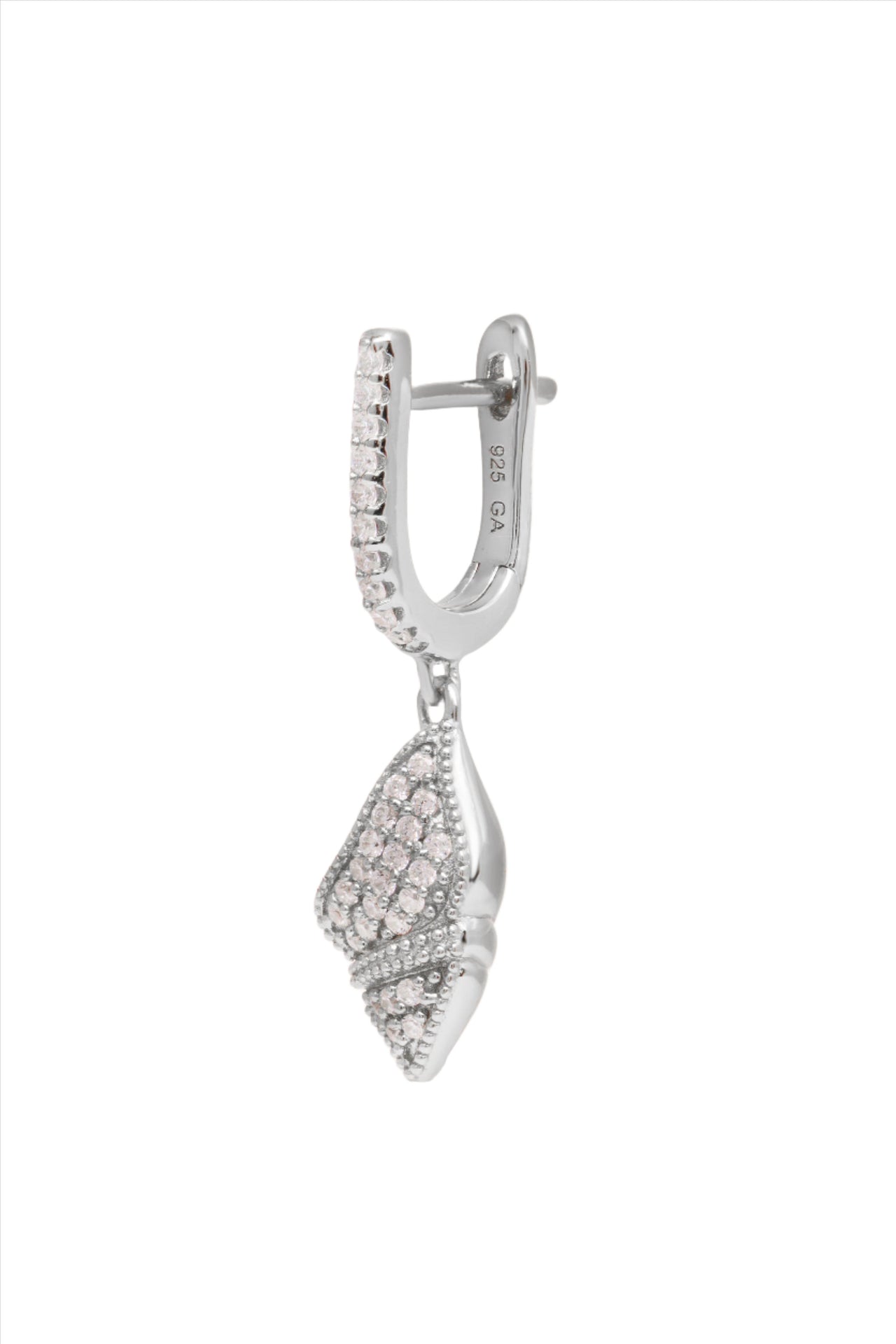 Coquille Silver Drop Earring