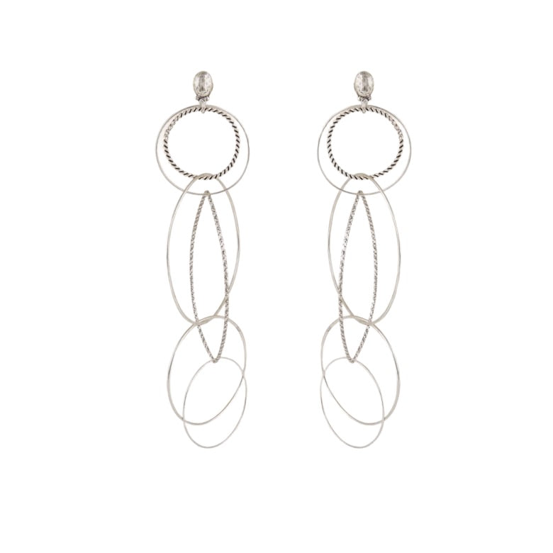 Torsade Multi earrings silver