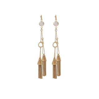 Tresse earrings gold