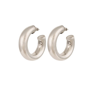 Turner hoop earrings silver