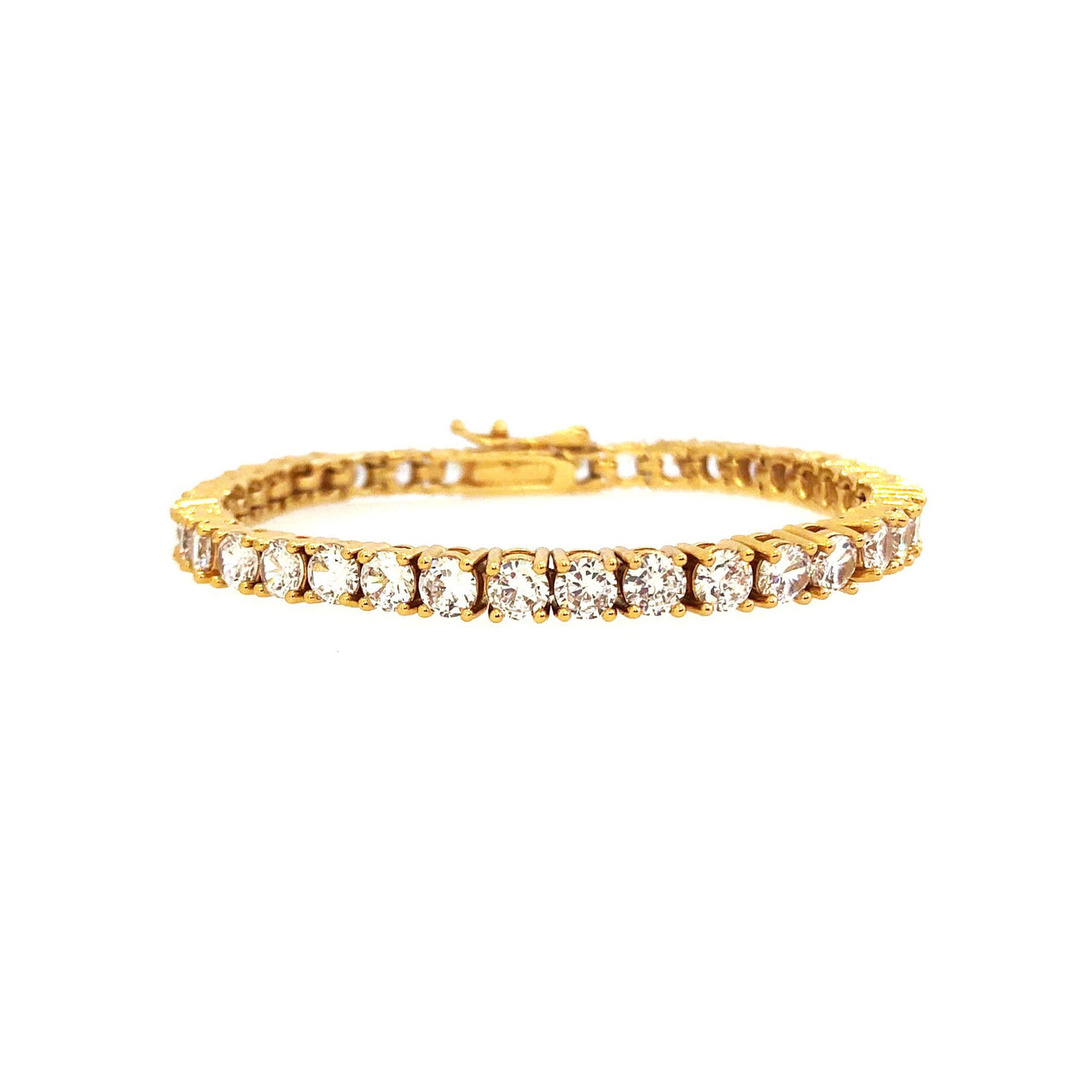 Gigi Tennis Bracelet Crystal/ Gold