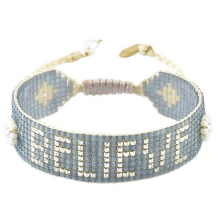 Believe Beaded Bracelet