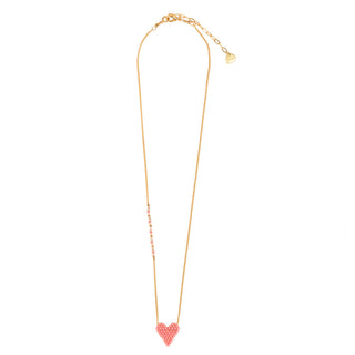 Heartsy  Necklace Pink