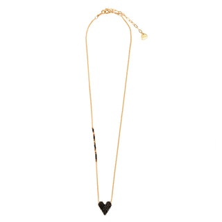 Heartsy Necklace Black