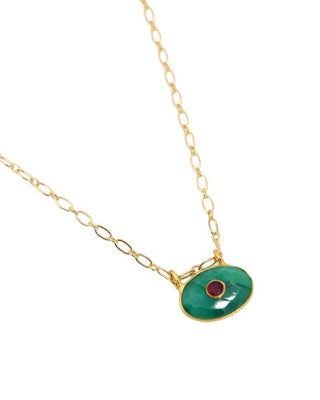 Mini Deva necklace Green