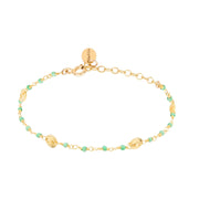 Bracelet Inde Cercle Vert - Indian Chain  Brass