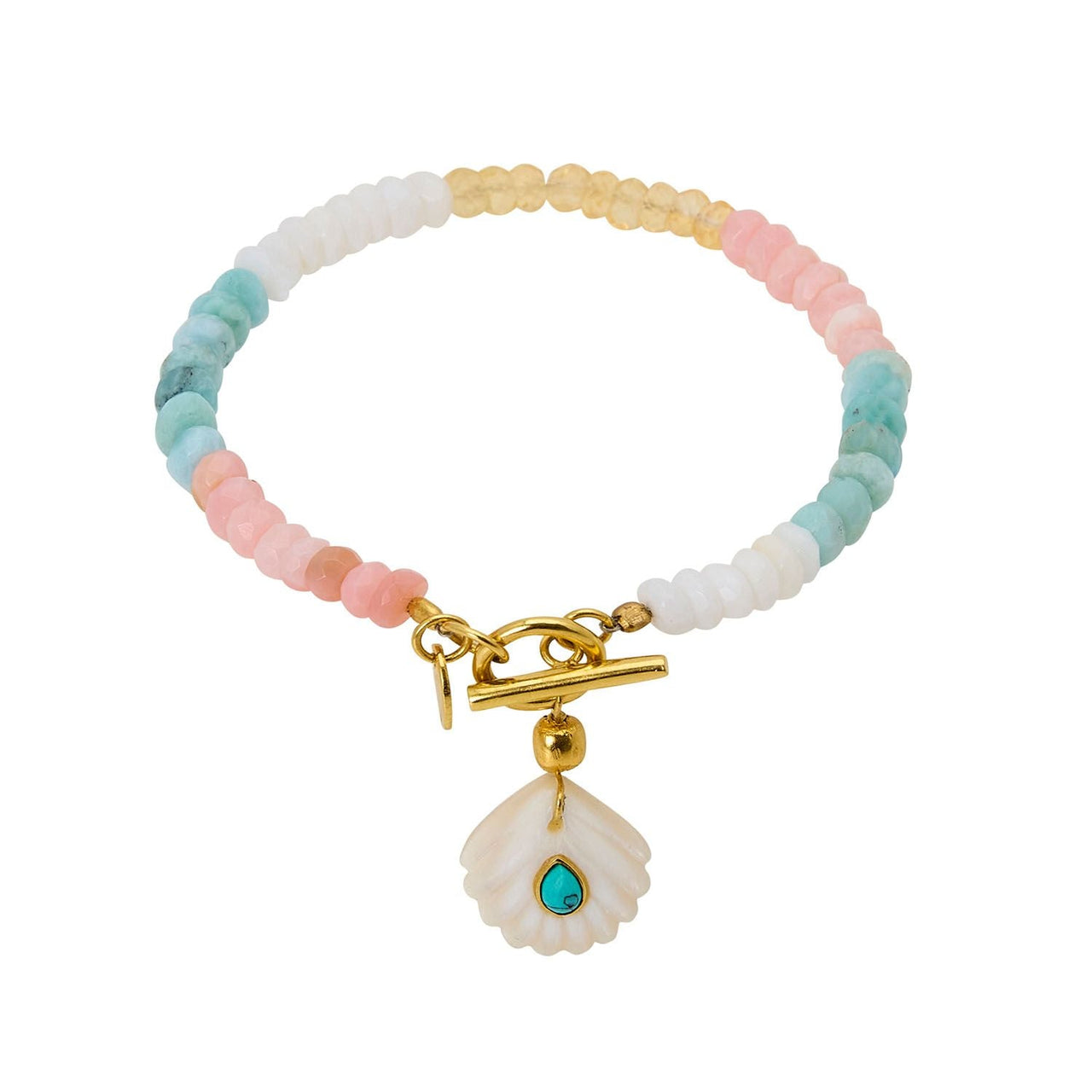 Opal Shell Bracelet Pink