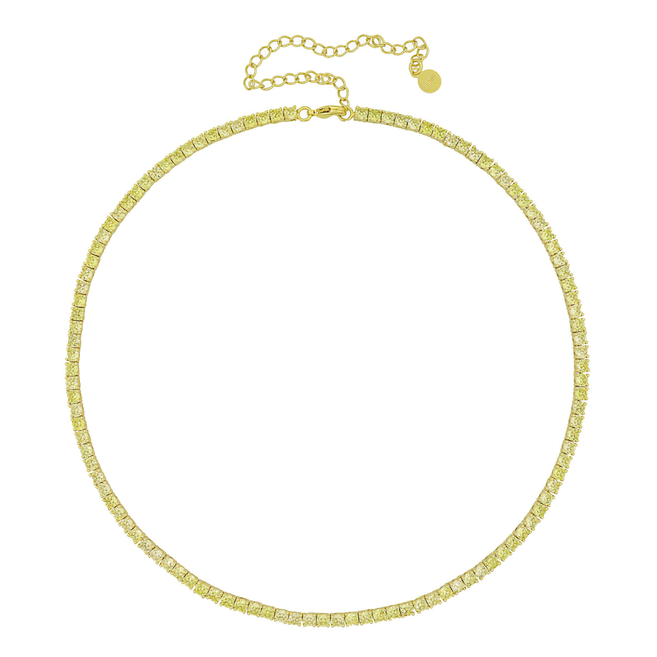 Gigi Tennis Necklace Yellow/Gold 3mm