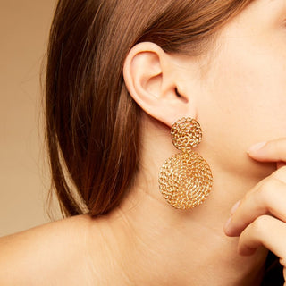 Onde Gourmette earrings gold