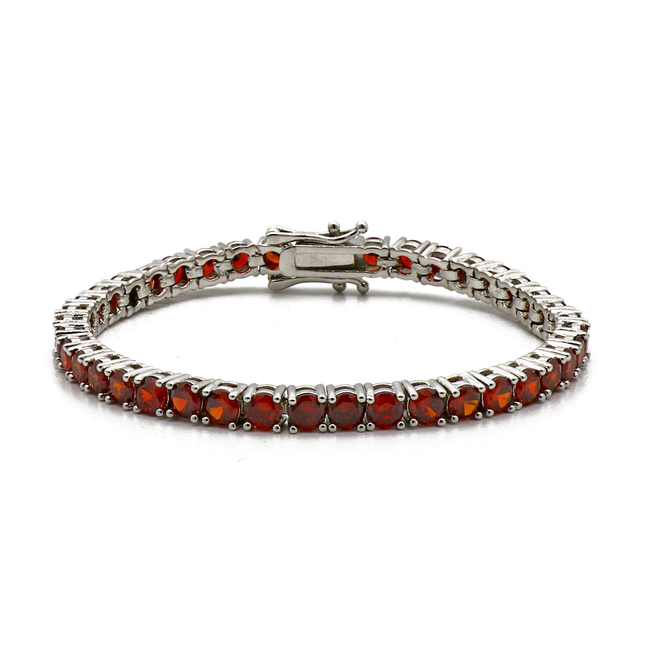 Gigi Tennis Bracelet Cherry/ Silver